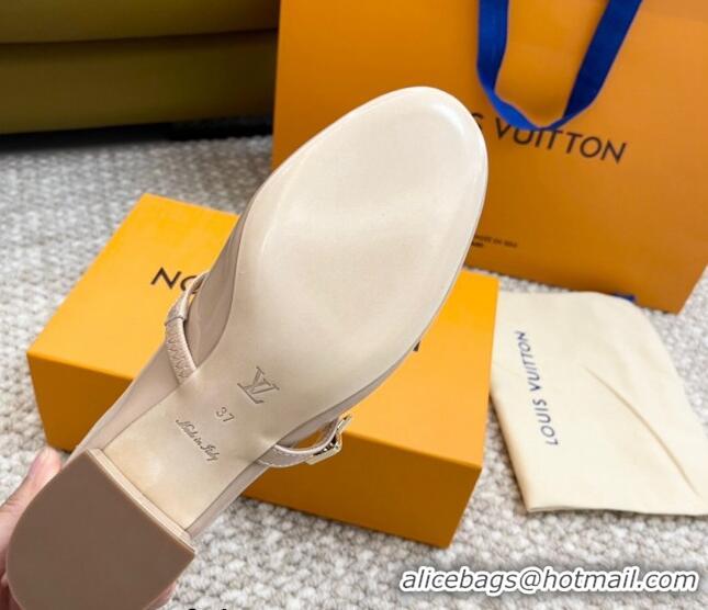 Best Grade Louis Vuitton Romy Pumps 3.5cm in Patent Leather Pale Pink 606170