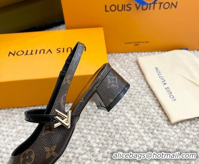 Most Popular Louis Vuitton Romy Slingback Pumps 3.5cm in Monogram Canvas 606174