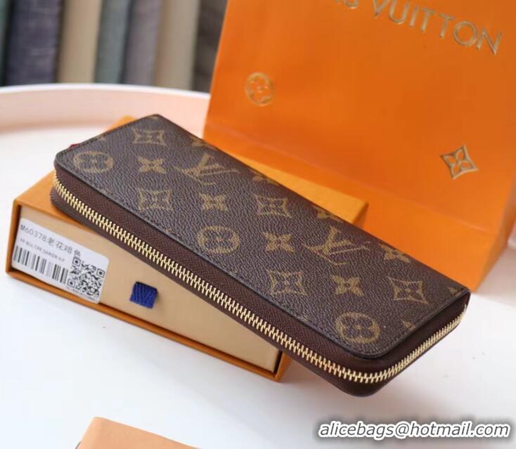 Promotional Louis Vuitton Monogram Canvas Clemence Wallet M61298 Rose Red