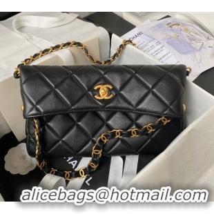 Good Taste Chanel Quilted Lambskin Medium Hobo bag AS4754 Black 2024