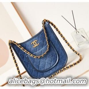 Super Quality Chanel Washed Denim Hobo Bag AS4532 Blue 2024