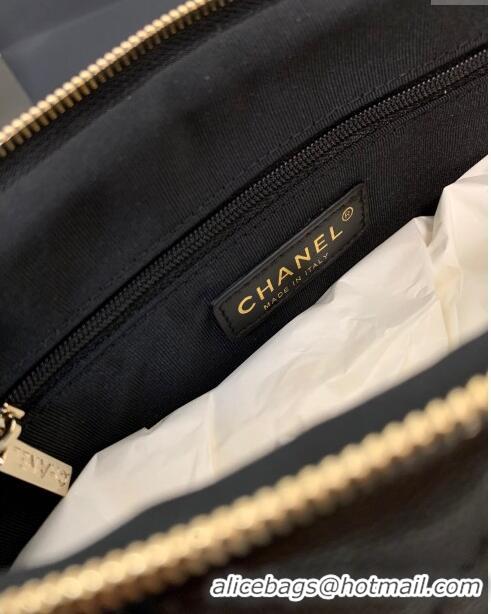 Buy Fashion Chanel Grained Shiny Small Hobo Bag AS4320 Black 2024