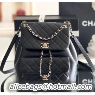 Most Popular Chanel Calfskin Large Backpack AS2908 Black 2024 Original Quality