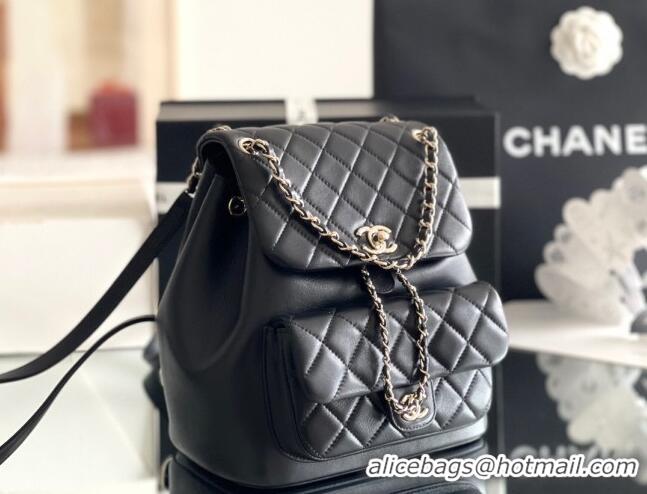 Most Popular Chanel Calfskin Large Backpack AS2908 Black 2024 Original Quality