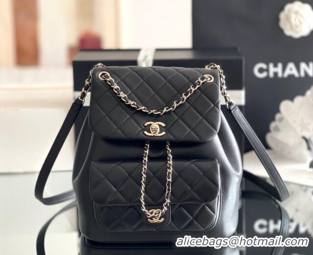 Most Popular Chanel Calfskin Large Backpack AS2908 Black 2024 Original Quality