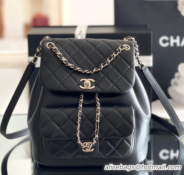 Most Popular Chanel Calfskin Large Backpack AS2908 Black 2024 Original Quality