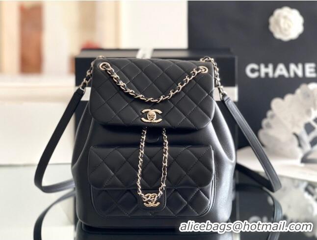 Most Popular Chanel Calfskin Large Backpack AS2908 Black 2024 Original Quality