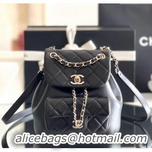 Fashion Show Collections Chanel Calfskin Small Backpack AS2908 Black 2024 Original Quality