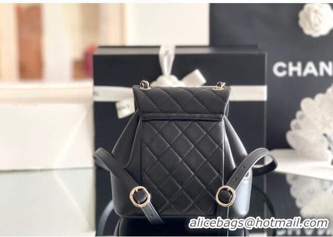 Fashion Show Collections Chanel Calfskin Small Backpack AS2908 Black 2024 Original Quality