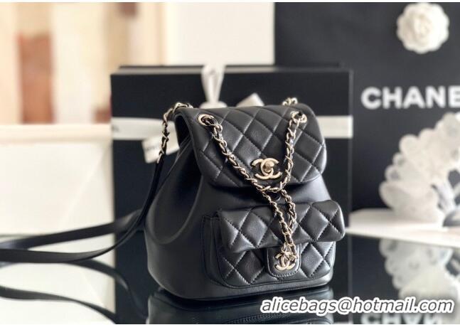 Fashion Show Collections Chanel Calfskin Small Backpack AS2908 Black 2024 Original Quality