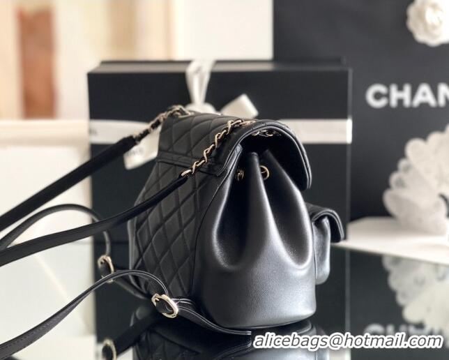 Fashion Show Collections Chanel Calfskin Small Backpack AS2908 Black 2024 Original Quality