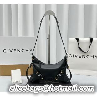 Shop Grade Givenchy Mini Voyou Shoulder Bag in Leather 23816 Black 2023