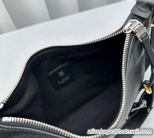 Shop Grade Givenchy Mini Voyou Shoulder Bag in Leather 23816 Black 2023