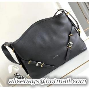 Grade Design Givenchy Medium Voyou Shoulder Bag in Leather 23816 Black 2023