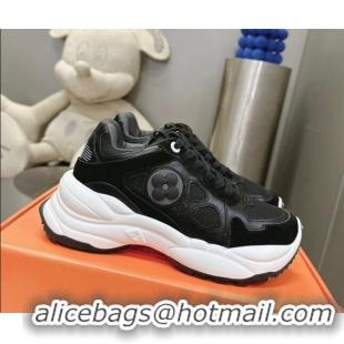 Best Product Louis Vuitton Run 55 Sneakers Black 608001