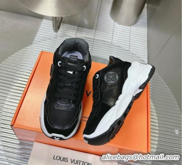 Best Product Louis Vuitton Run 55 Sneakers Black 608001