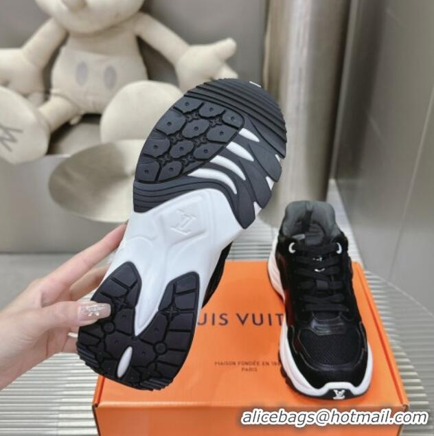 Best Product Louis Vuitton Run 55 Sneakers Black 608001