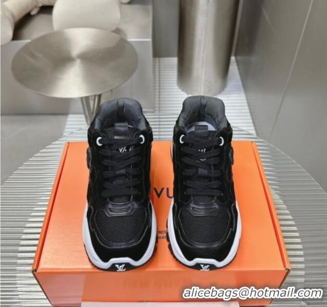 Best Product Louis Vuitton Run 55 Sneakers Black 608001