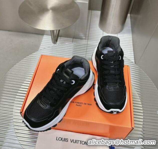 Best Product Louis Vuitton Run 55 Sneakers Black 608001