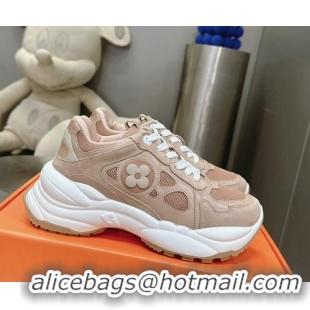 Durable Louis Vuitton Run 55 Sneakers Beige 608004