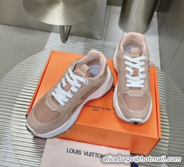 Durable Louis Vuitton Run 55 Sneakers Beige 608004