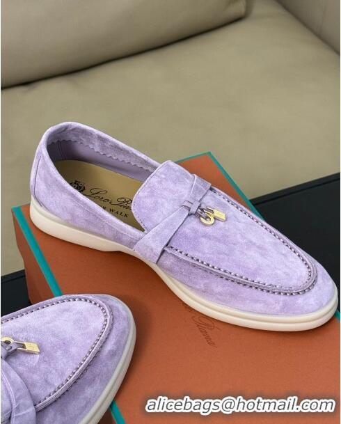 ​Famous Brand Loro Piana Summer Charms Walk Loafers LP110613 Lilac 2023 TOP