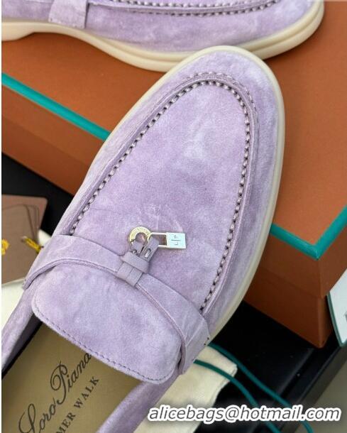 ​Famous Brand Loro Piana Summer Charms Walk Loafers LP110613 Lilac 2023 TOP