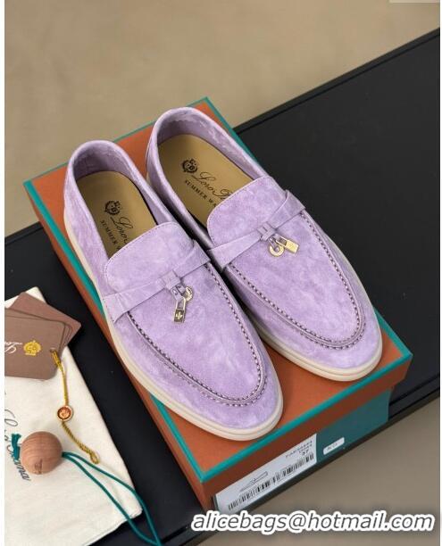 ​Famous Brand Loro Piana Summer Charms Walk Loafers LP110613 Lilac 2023 TOP