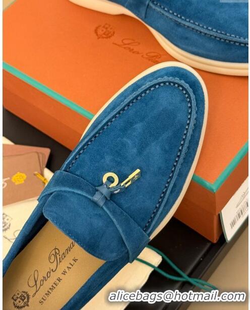 ​New Style Loro Piana Summer Charms Walk Loafers LP110614 Blue 2023 TOP