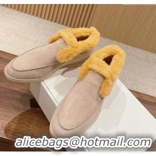 Shop Discount LP Open Walk Chukka Boots with Fur in Suede LP010901 Beige 2024 Top