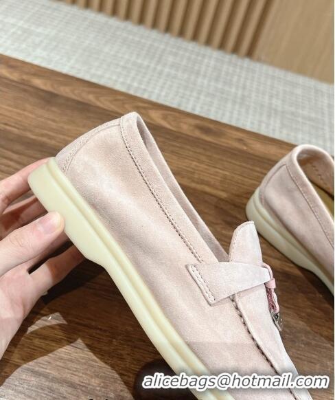 ​Shop Grade LP Summer Charms Walk Loafers in Suede LP010901 Nude Pink 2024 Top