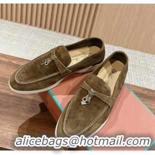 New Design LP Summer Charms Walk Loafers in Suede LP010901 Green 2024 Top