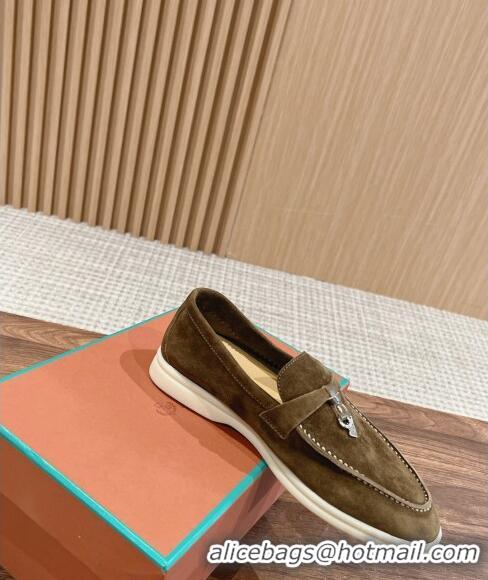 New Design LP Summer Charms Walk Loafers in Suede LP010901 Green 2024 Top