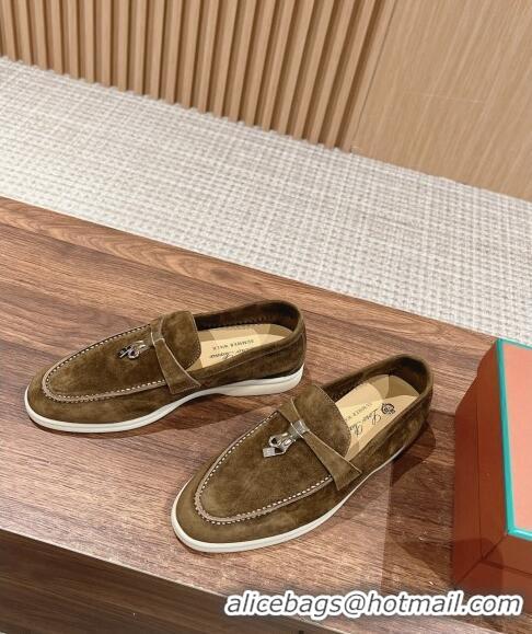 New Design LP Summer Charms Walk Loafers in Suede LP010901 Green 2024 Top