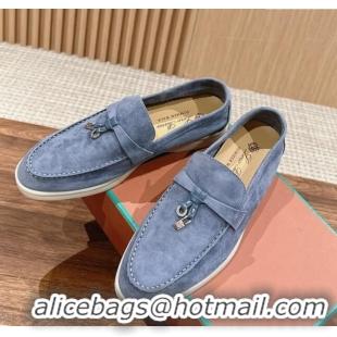 ​Shop Discount LP Summer Charms Walk Loafers in Suede LP010901 Light Blue 2024 Top