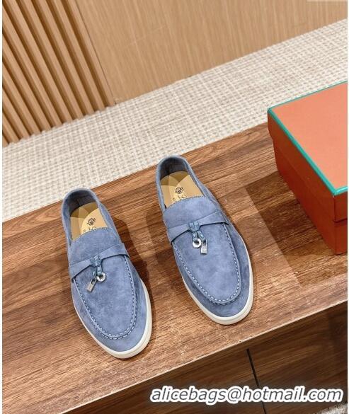 ​Shop Discount LP Summer Charms Walk Loafers in Suede LP010901 Light Blue 2024 Top