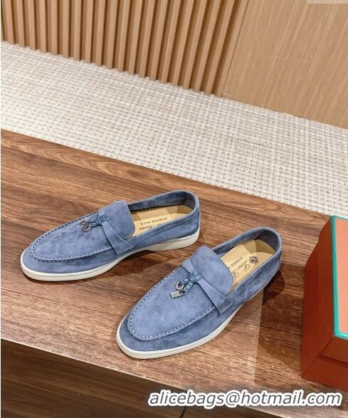 ​Shop Discount LP Summer Charms Walk Loafers in Suede LP010901 Light Blue 2024 Top