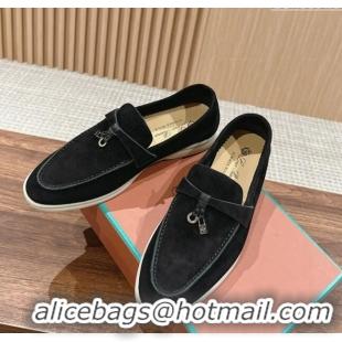 Market Sells LP Summer Charms Walk Loafers in Suede LP010901 Black 2024 Top