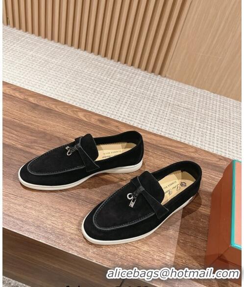 Market Sells LP Summer Charms Walk Loafers in Suede LP010901 Black 2024 Top