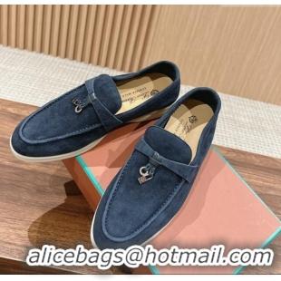 Sophisticated LP Summer Charms Walk Loafers in Suede LP010901 Dark Blue 2024 Top