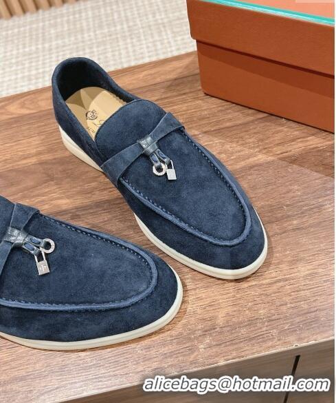 Sophisticated LP Summer Charms Walk Loafers in Suede LP010901 Dark Blue 2024 Top