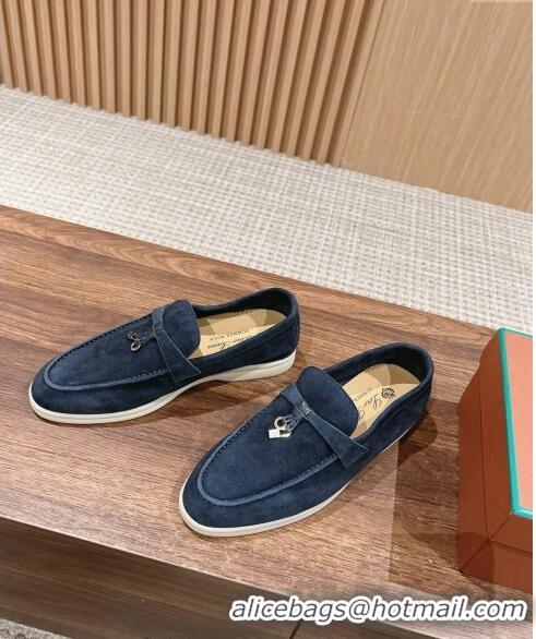 Sophisticated LP Summer Charms Walk Loafers in Suede LP010901 Dark Blue 2024 Top