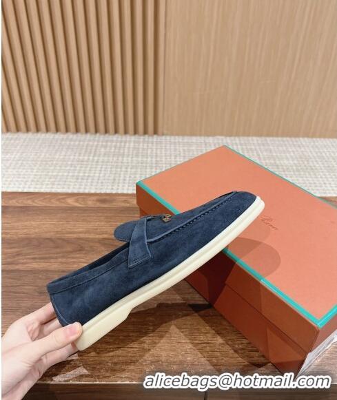 Sophisticated LP Summer Charms Walk Loafers in Suede LP010901 Dark Blue 2024 Top