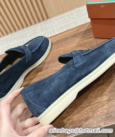 Sophisticated LP Summer Charms Walk Loafers in Suede LP010901 Dark Blue 2024 Top