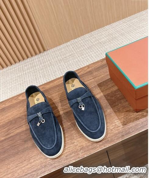 Sophisticated LP Summer Charms Walk Loafers in Suede LP010901 Dark Blue 2024 Top