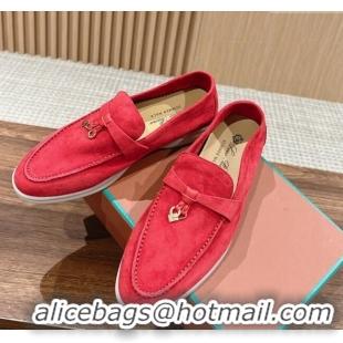 Chic LP Summer Charms Walk Loafers in Suede LP010901 Red 2024 Top