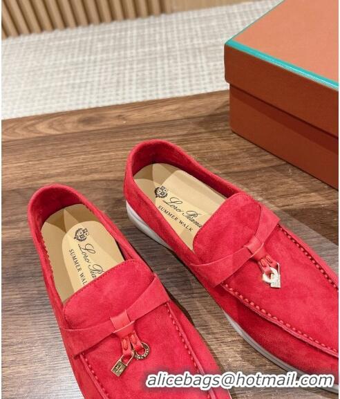 Chic LP Summer Charms Walk Loafers in Suede LP010901 Red 2024 Top