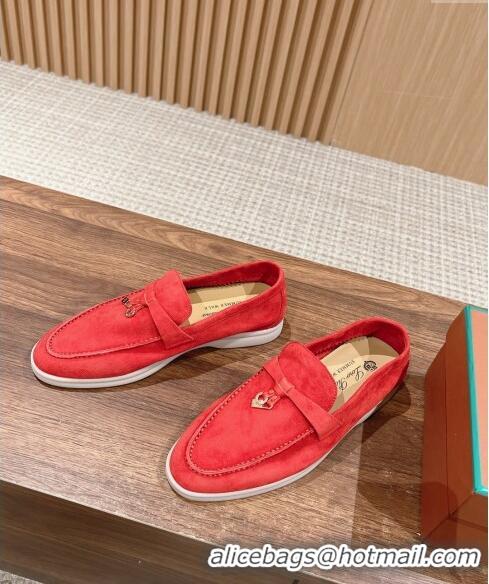 Chic LP Summer Charms Walk Loafers in Suede LP010901 Red 2024 Top