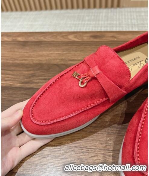 Chic LP Summer Charms Walk Loafers in Suede LP010901 Red 2024 Top