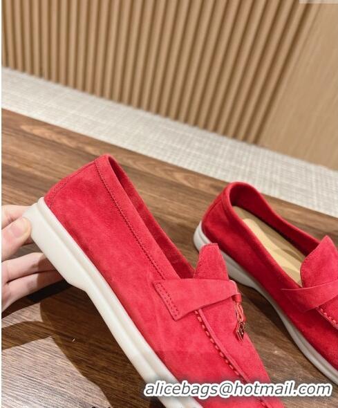 Chic LP Summer Charms Walk Loafers in Suede LP010901 Red 2024 Top